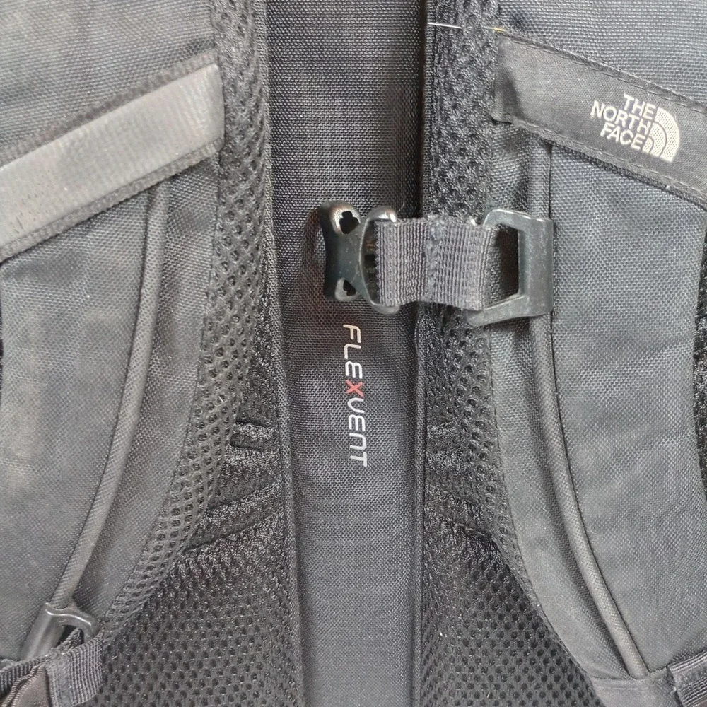 The North Face Groundwork Backpack Black FlexVent Laptop Bag Embroidered Corning
